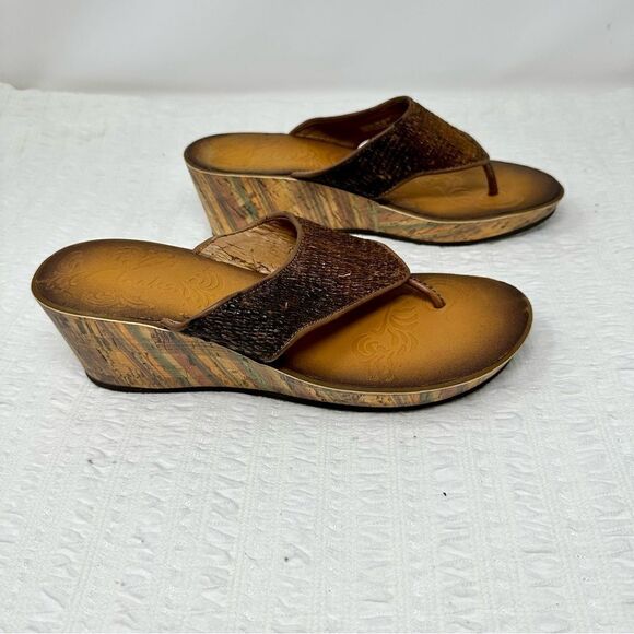 Clarks Wedge Sandals- Size 9 - Picture 1 of 12